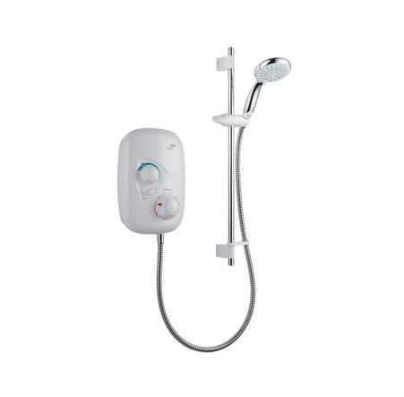 Mira Event XS Thermostatic Power Shower White and Chrome 1.1532.400.