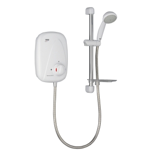 Mira Vigour Thermostatic Power Shower White and Chrome 1.1532.353.