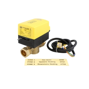 EPH Controls 2 Port Motorised Valve 22mm Compression V222P