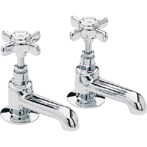 Heritage Bathrooms Dawlish Basin Taps Chrome TDCC00.