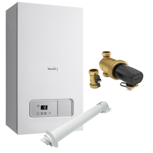 Glow-Worm Ultimate3 35kW Combi Boiler With Horizontal Flue, Power Filter 10021405 ULT335CHORPK
