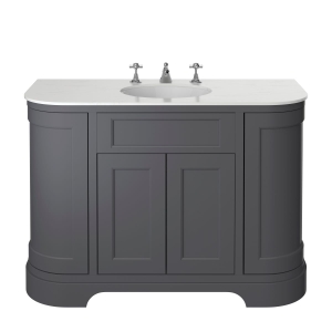 Heritage Wilton 1200mm Curved Single - Graphite WIGRCU
