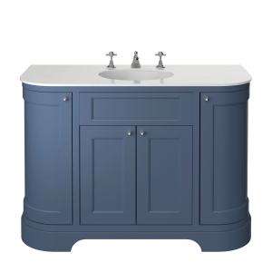 Heritage Wilton 1200mm Curved Single - Maritime Blue WIMBCU