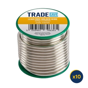 Tradesave Lead-Free Solder Wire 500g Reel (Pack of 10) 99713PK