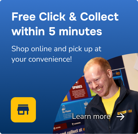 Click & Collect within 5 mins. Shop online and pick up at your convenience! Learn More